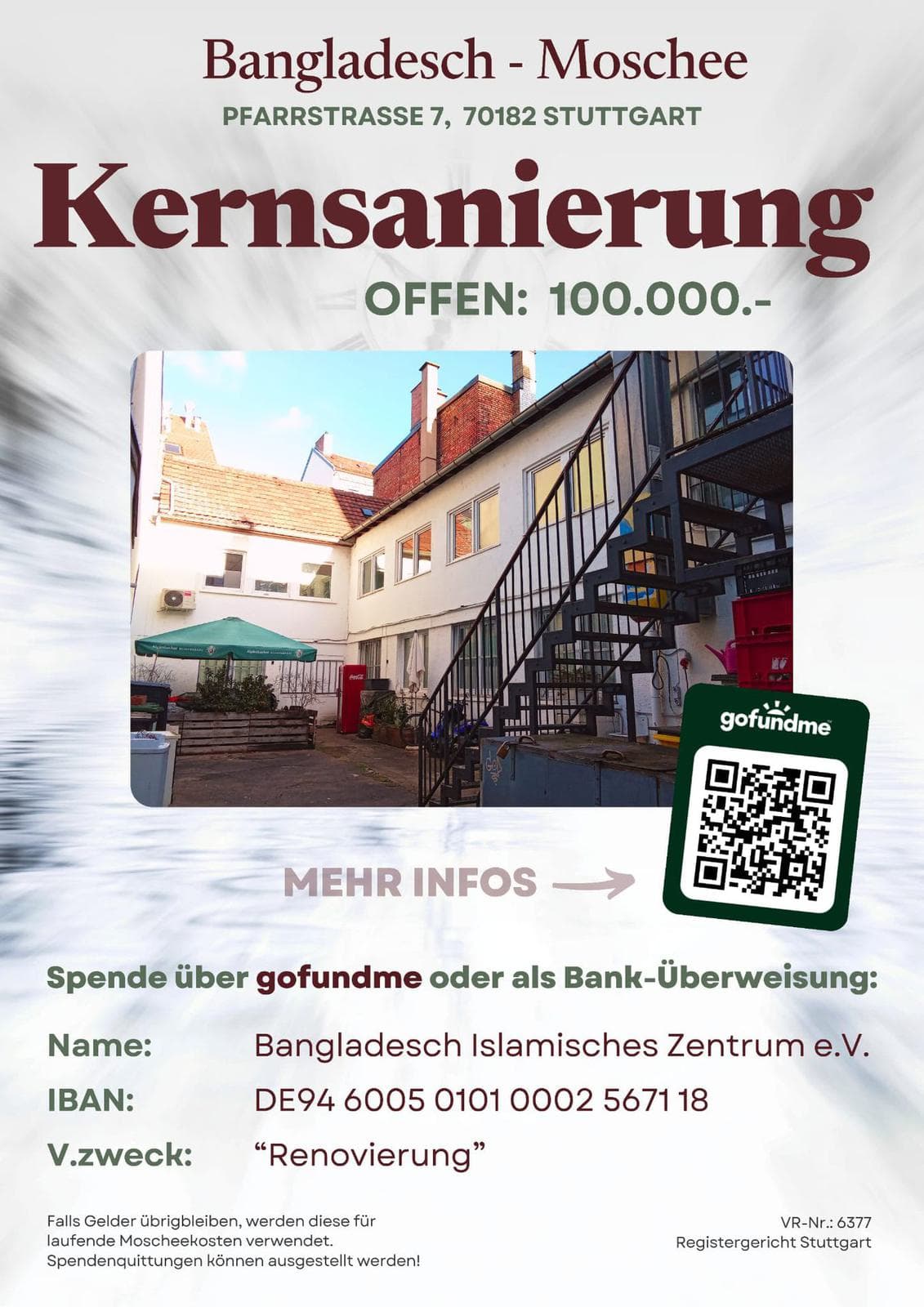 Aktueller Spendenflyer